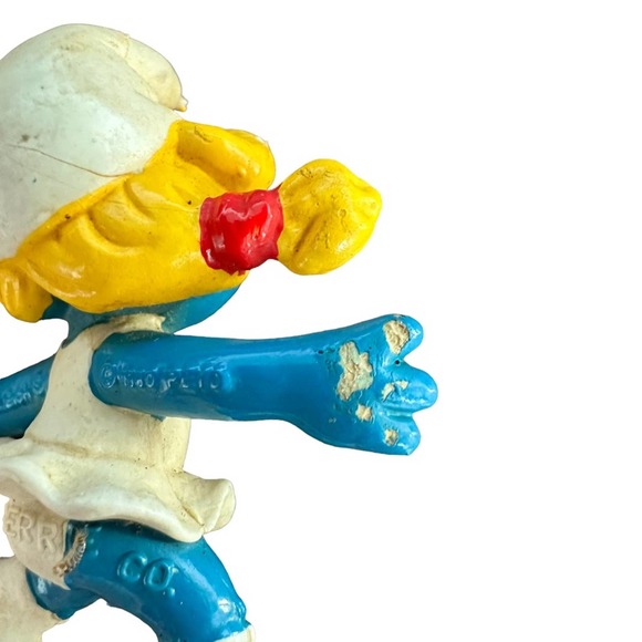 Vintage Roller Skates Smurfette Schleich Figure 1980 - Picture 4 of 6